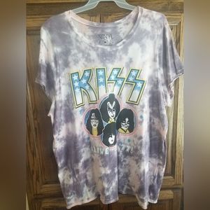 TORRID plus size 4 KISS tie dye graphic tee🤘❤😎👕🎶🎵🎶🎸🎸🥁